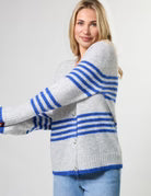 Stripe Cardigan - Salt Air