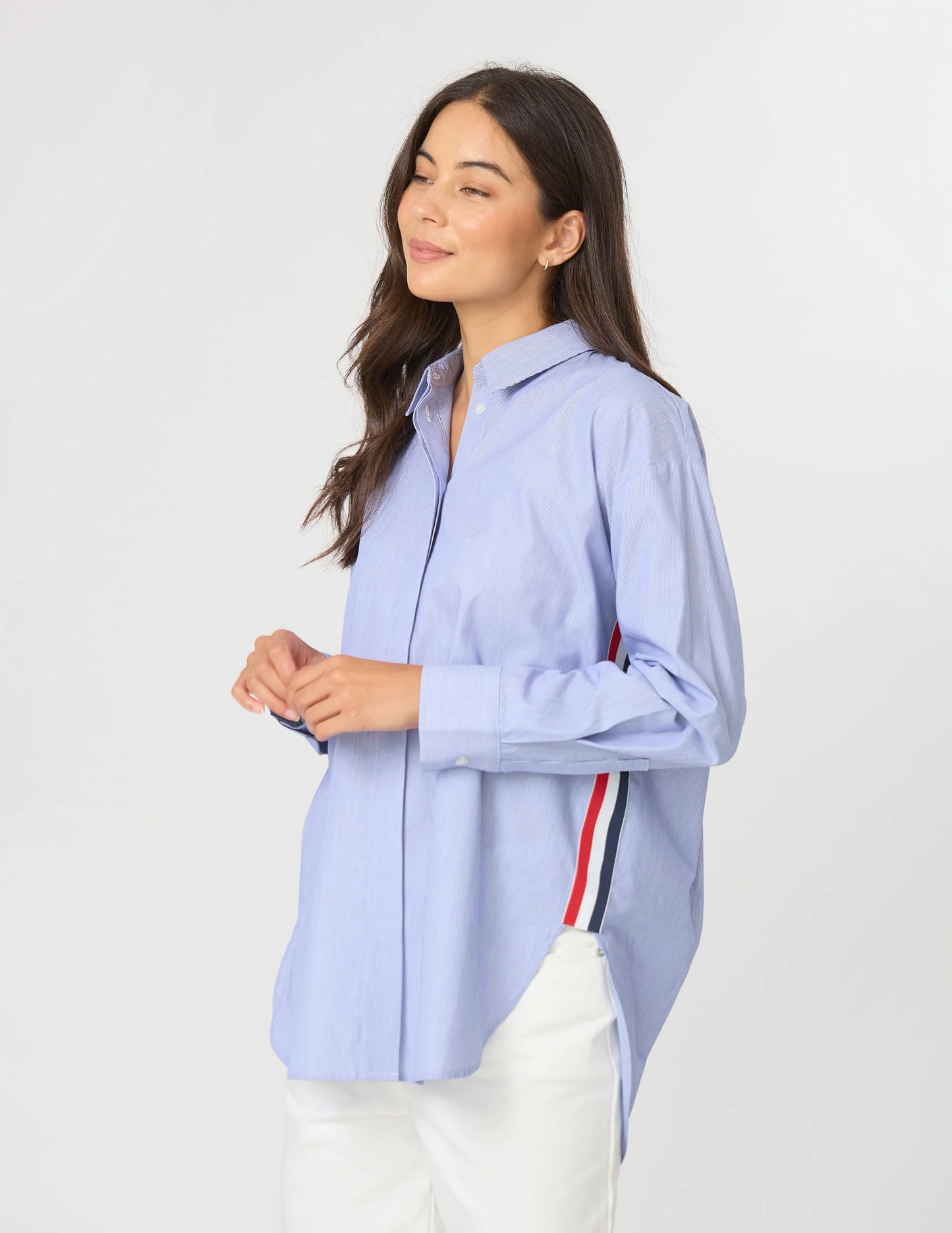 Casino Shirt - Blue/White Mini Stripe