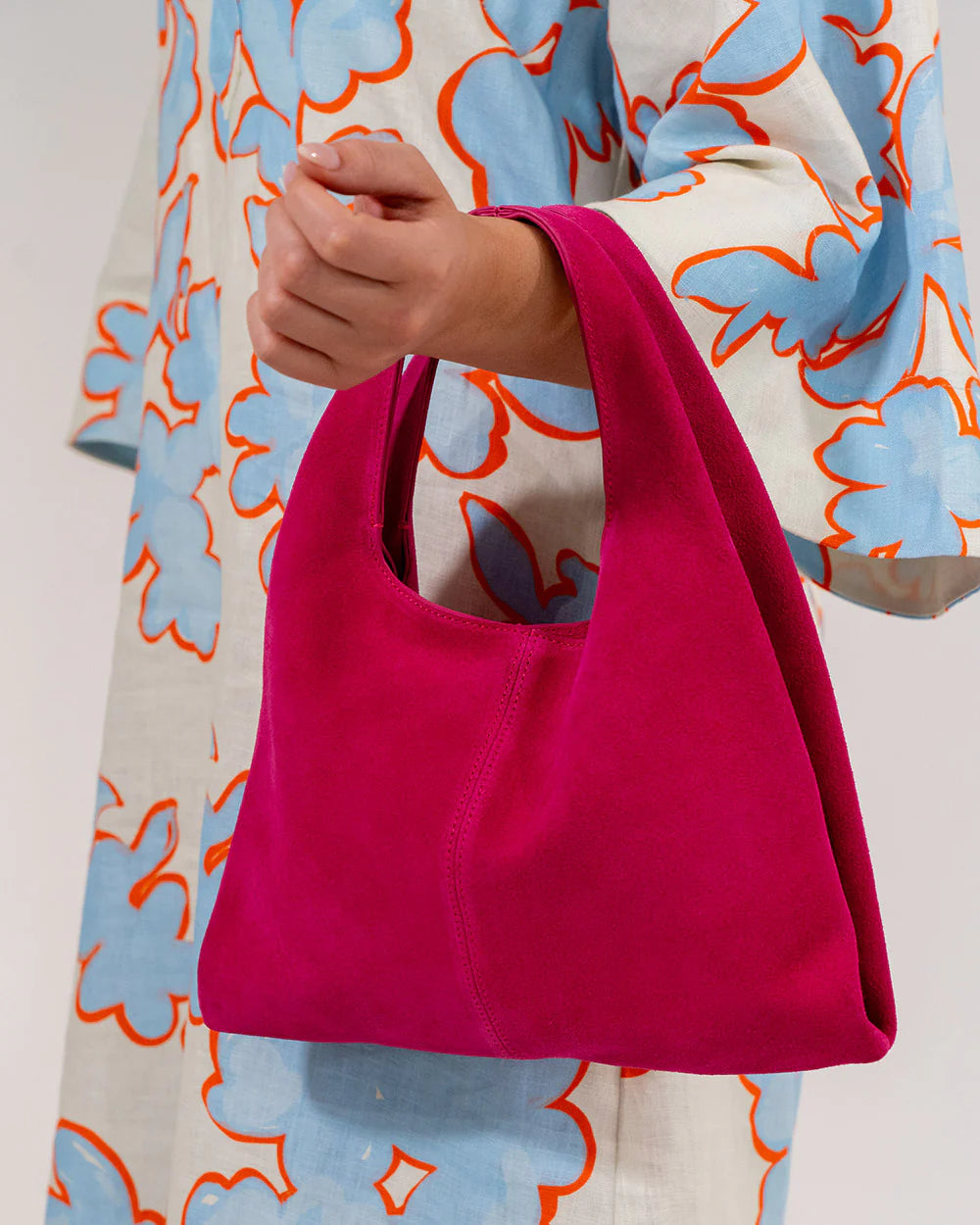 Emery Tote - Pink Suede