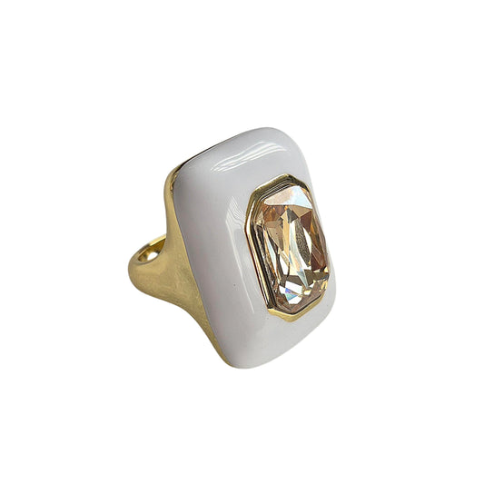 Enamel Champagne Ring