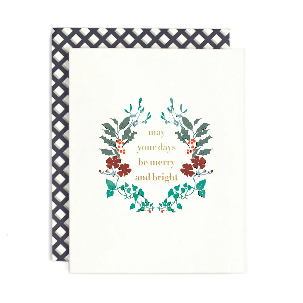 "Merry and Bright"  Christmas Card