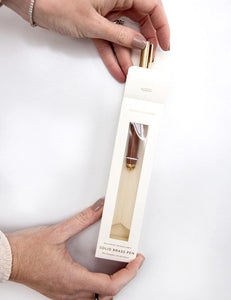 Wood Brass Pen (Boxed)