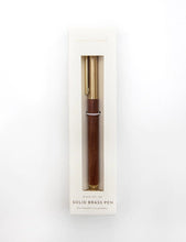 Load image into Gallery viewer, Wood Brass Pen (Boxed)