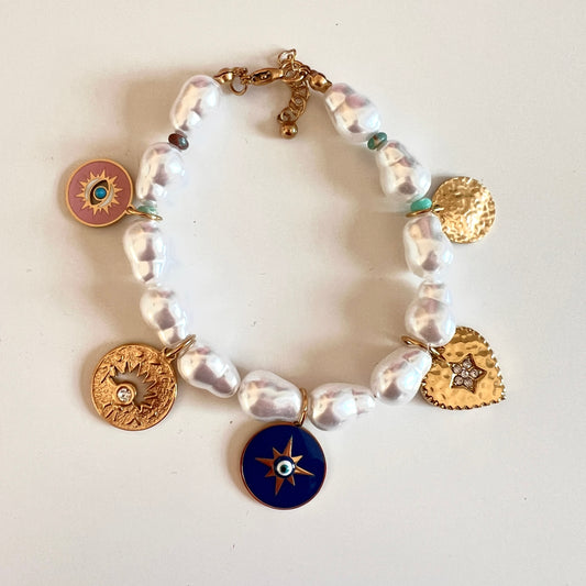 Pearl Charm Bracelet SPARKLE