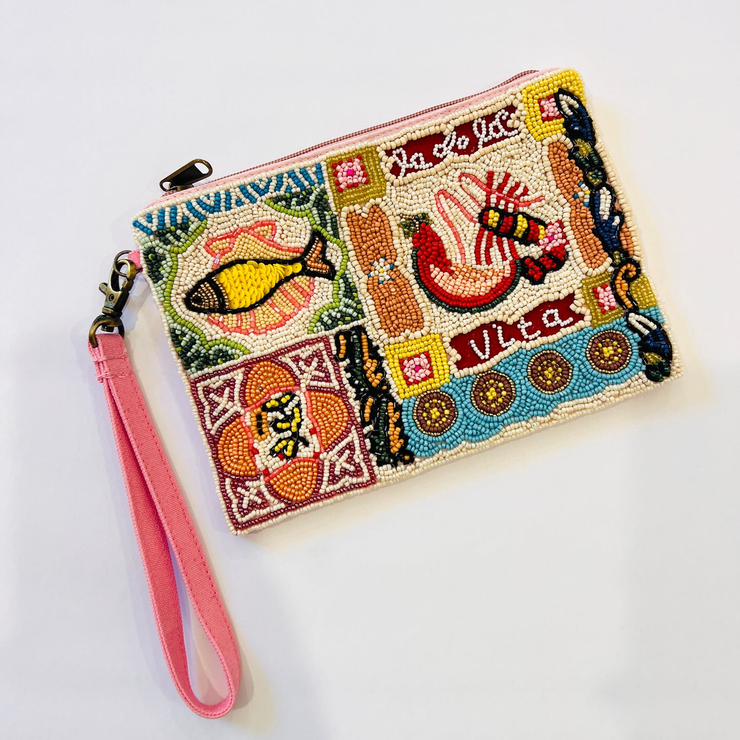 La Dolce Vita Beaded Clutch