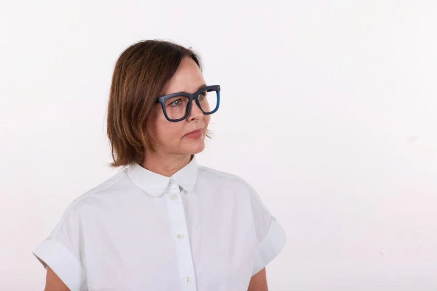 11am Dark Blue Reading Glasses