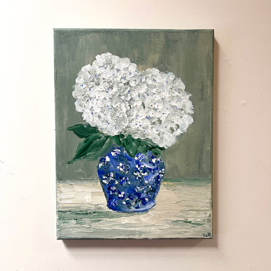White Hydrangeas - By Sue McCarney