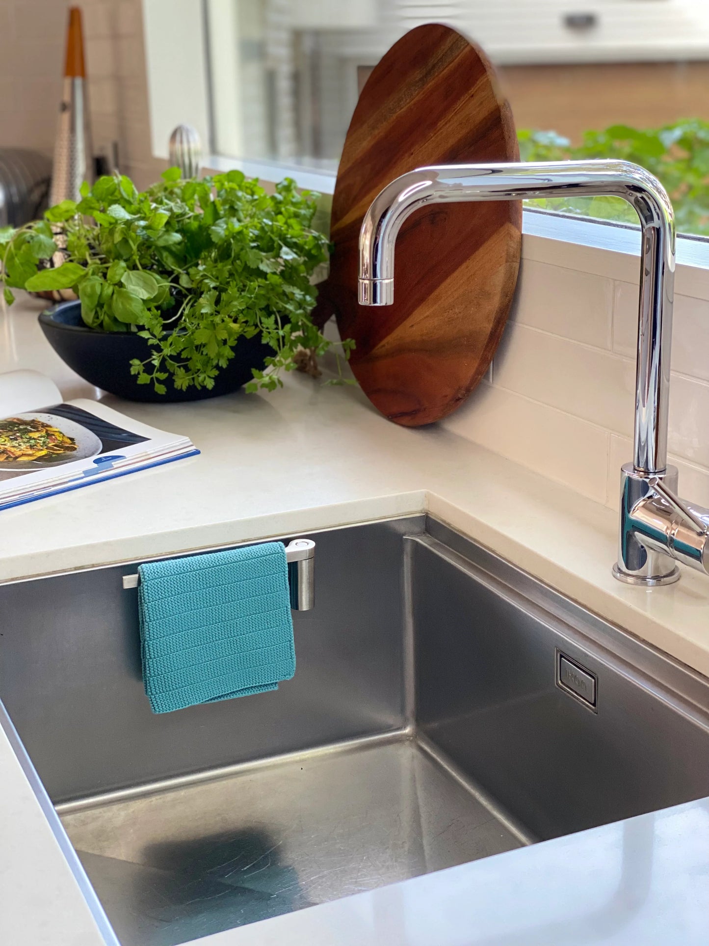 Happy Sinks Dishcloth Holder - Stainless Steel