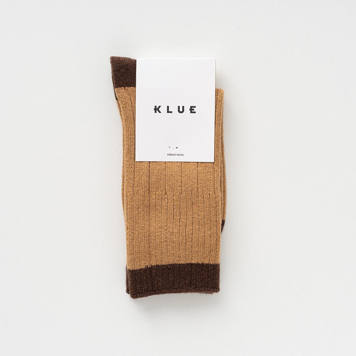 Merino Wool Caramel & Brown socks with bands