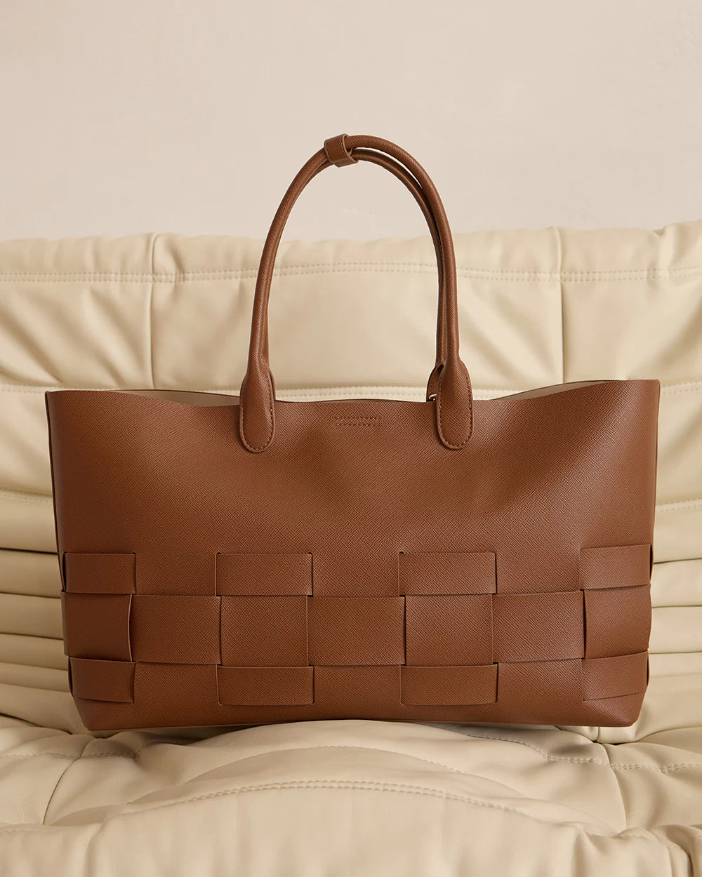 Kensington Tote - Tan Saffiano