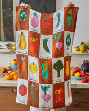 Load image into Gallery viewer, Vegie Box Linen Tea Towel