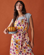 Load image into Gallery viewer, Pansy Linen Apron