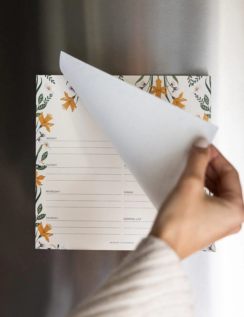 Meal Planner Notepad Daffodil