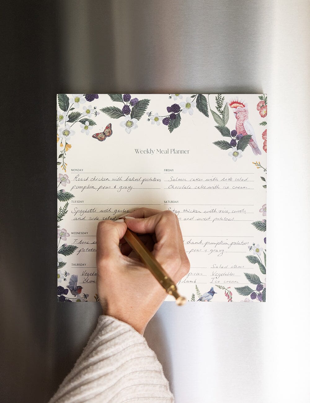 Meal Planner Notepad Cocktaoo