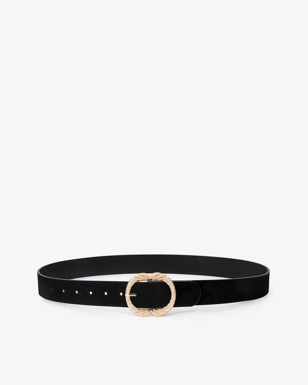 Maddie Belt - Black Suede