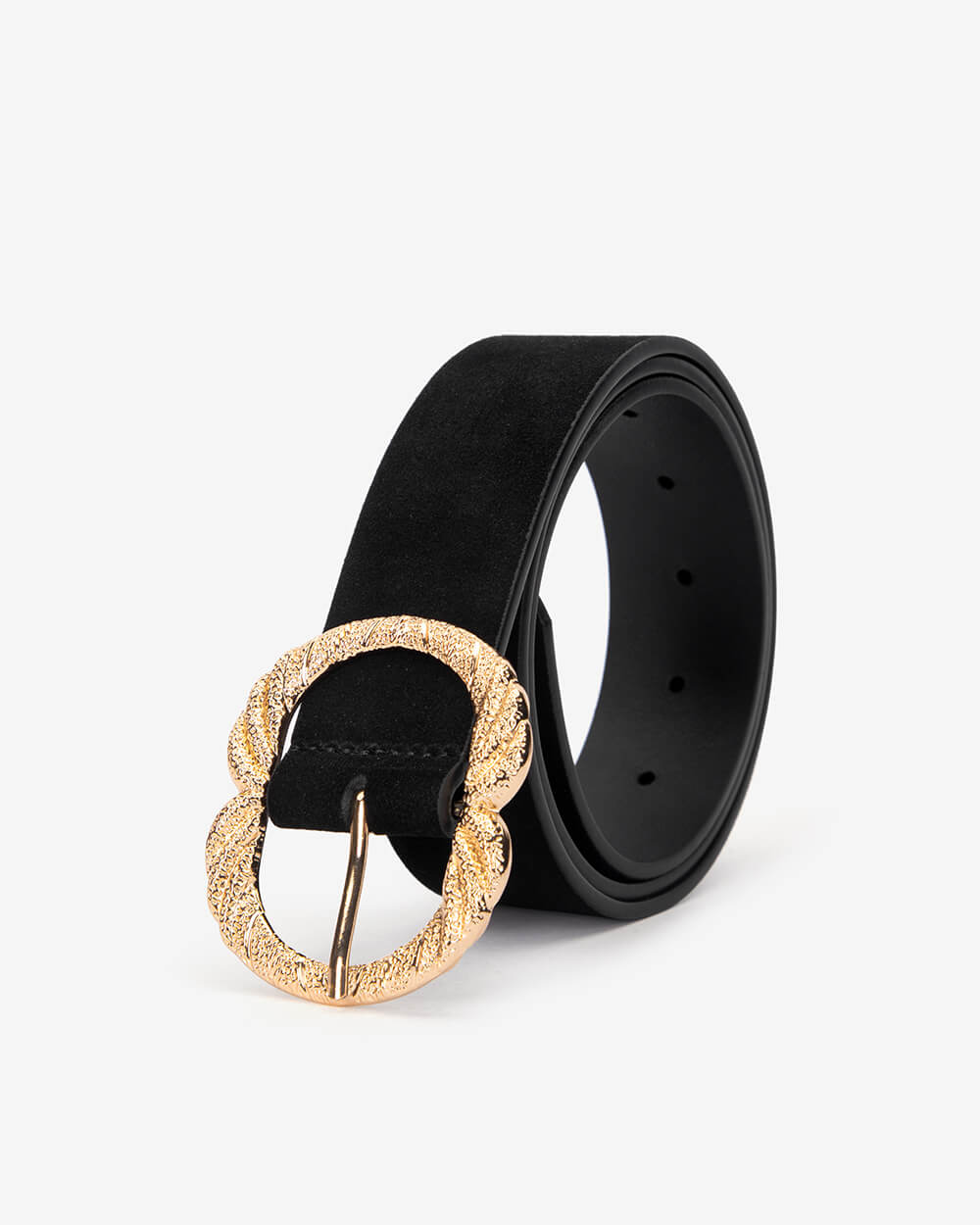 Maddie Belt - Black Suede