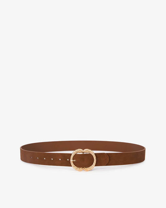 Maddie Belt - Tan Suede