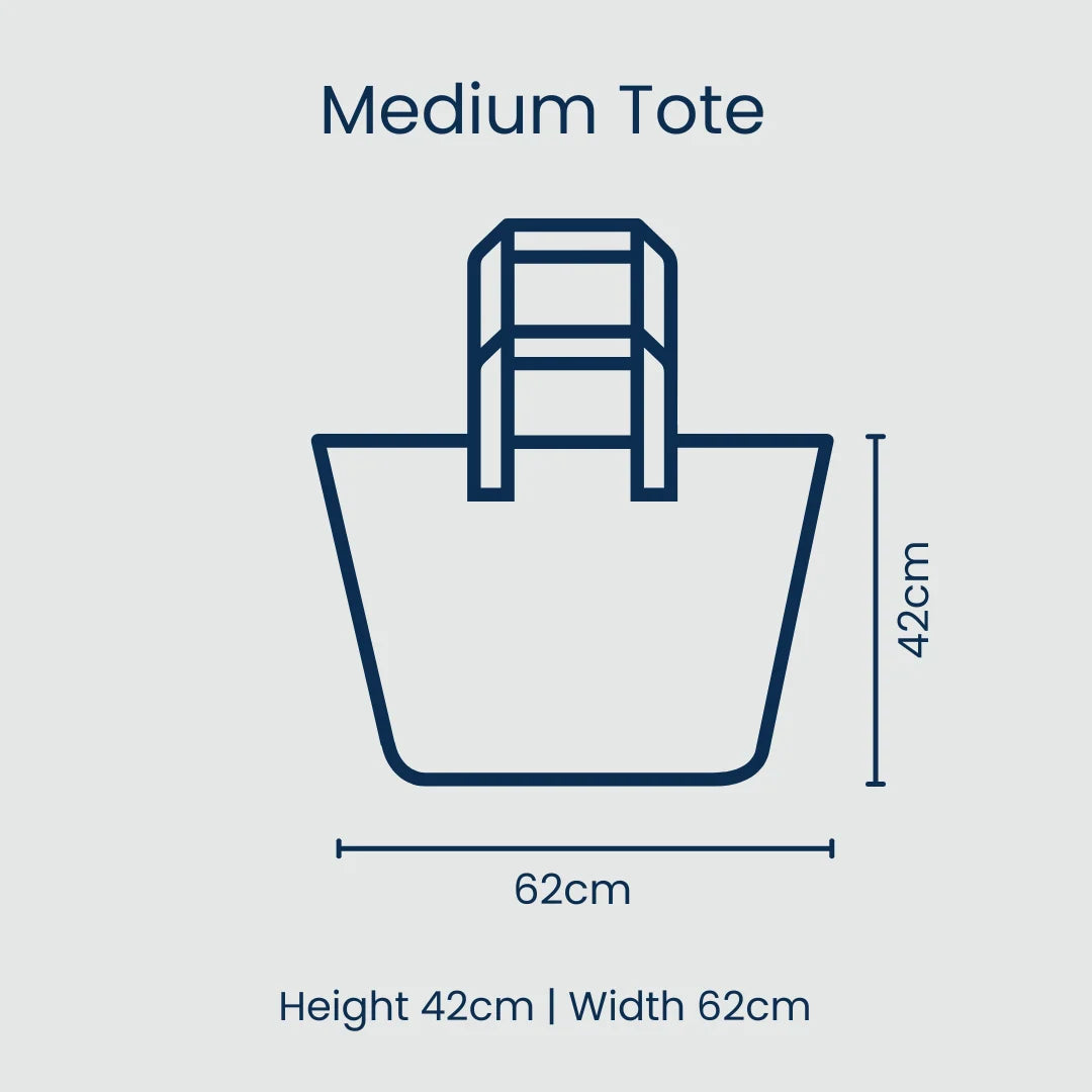 Medium Tote – Red Ripple
