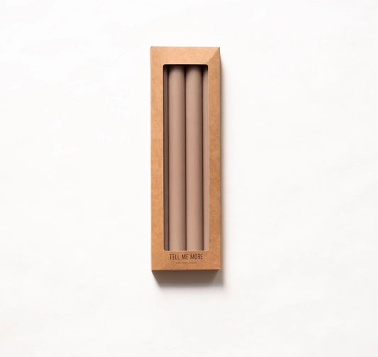 28 cm Dinner Candle - SOFT BIEGE (4 pack)