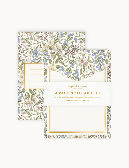 Forget Me Not 4pk Notecard Set