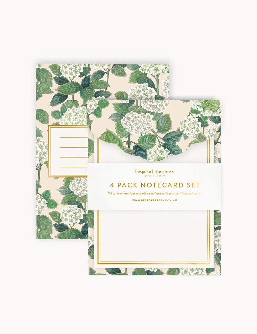Hydrangea 4pk Notecard Set