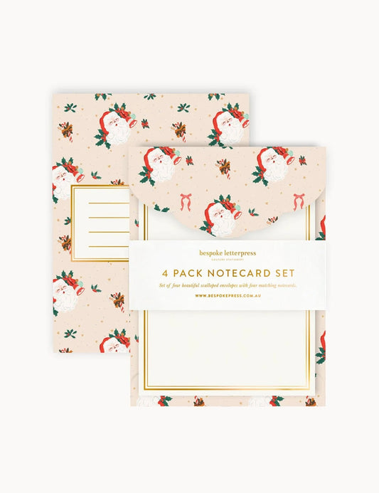 Jingle Bells 4pk Notecard Set