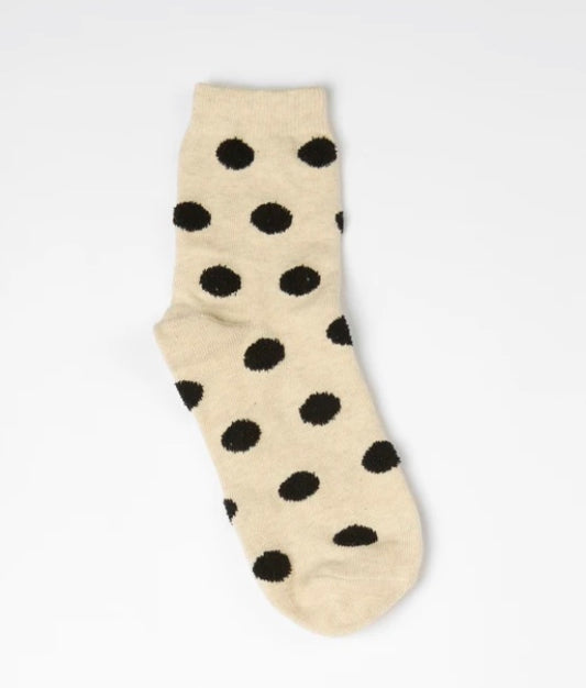 Sock Dots - Natural