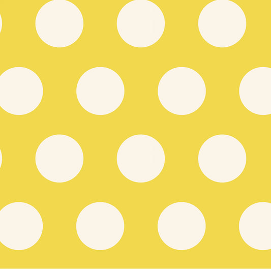 Medium Tote – Yellow Polka Dot