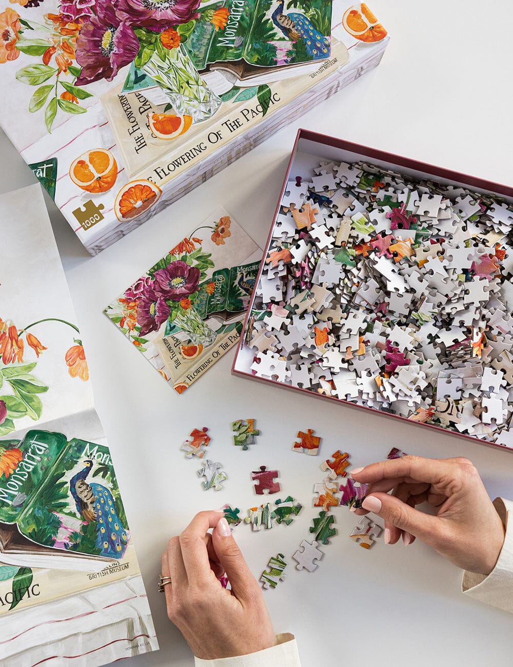 Poppies & Foxglove 1000 Piece Puzzle