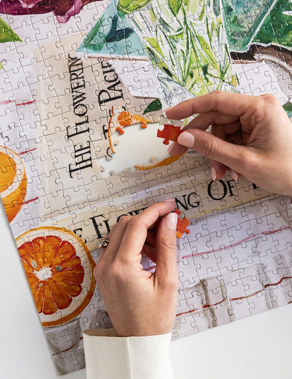 Poppies & Foxglove 1000 Piece Puzzle