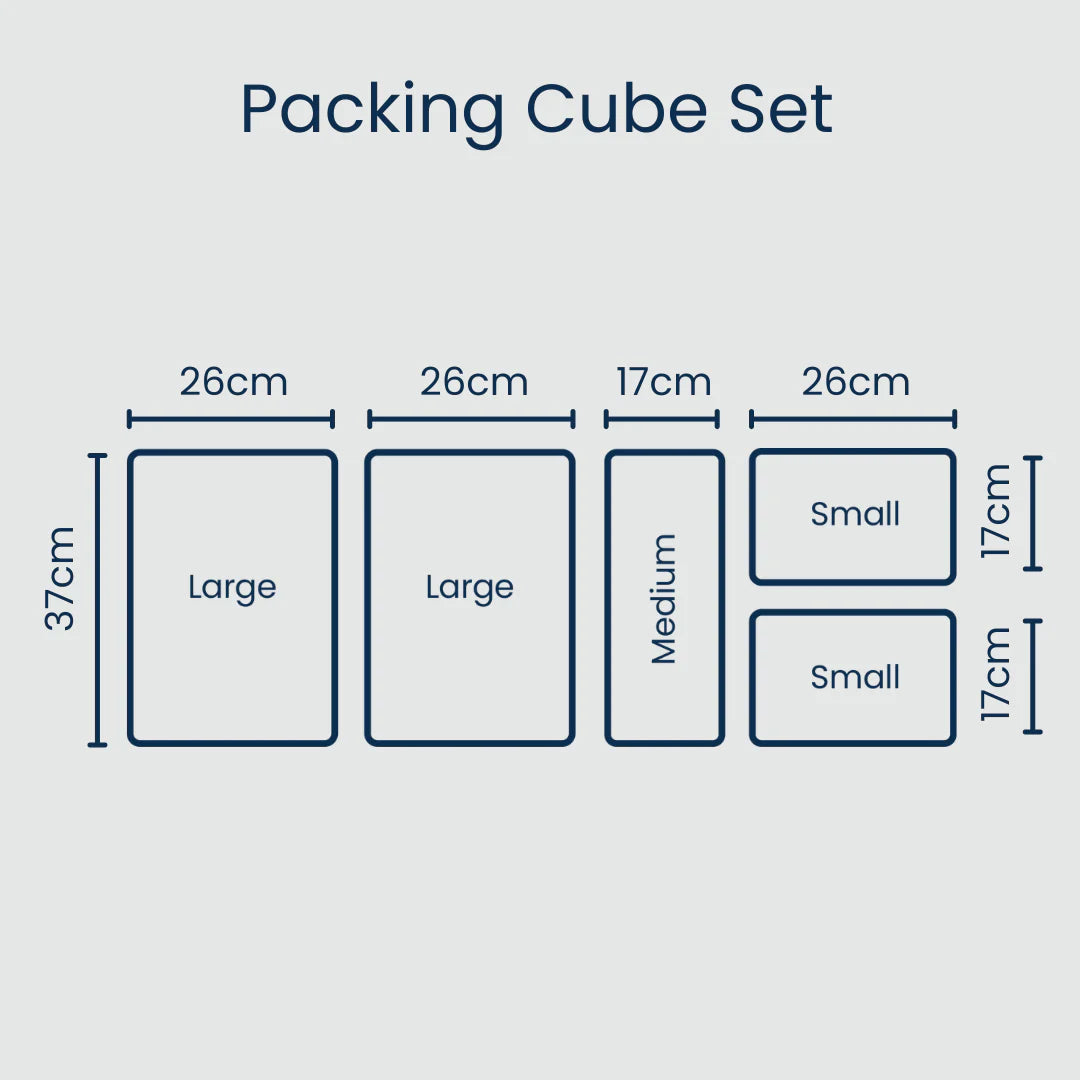 Packing Cube Set - Blue Stripe