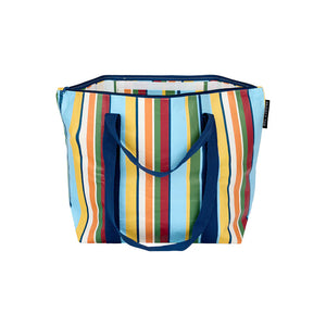 Retro Stripe Zip Medium Tote