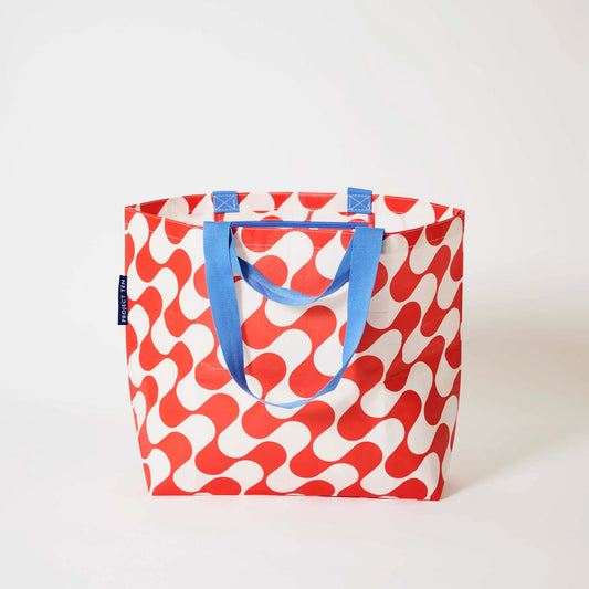 Medium Tote – Red Ripple