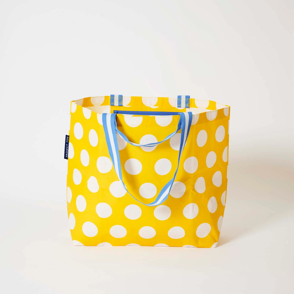 Medium Tote – Yellow Polka Dot