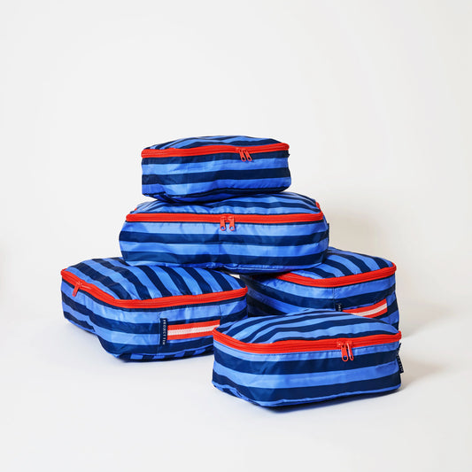 Packing Cube Set - Blue Stripe