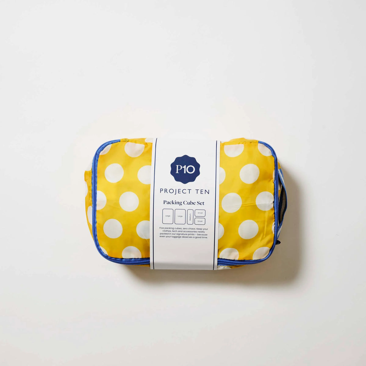 Packing Cube Set – Yellow Polka Dot