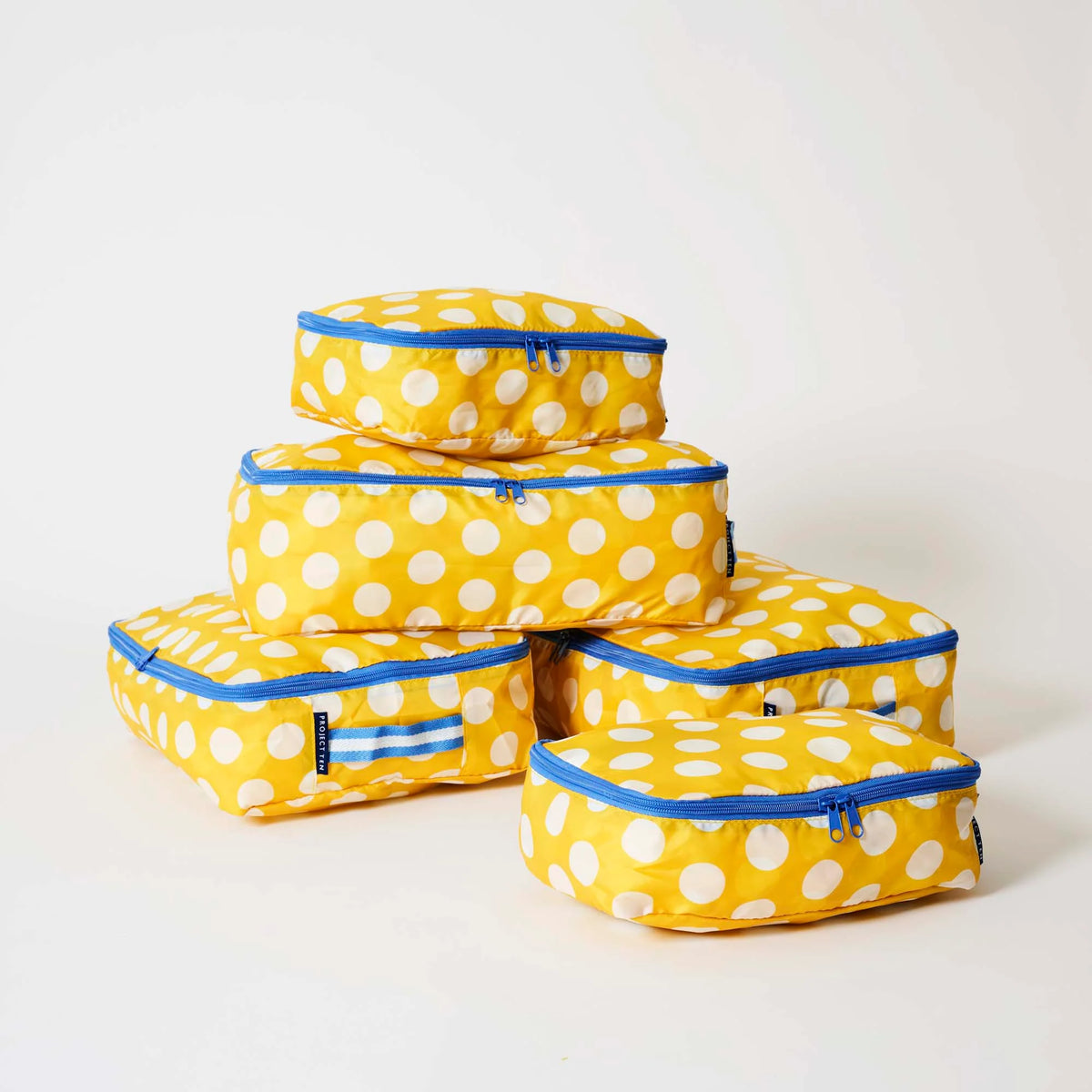 Packing Cube Set – Yellow Polka Dot