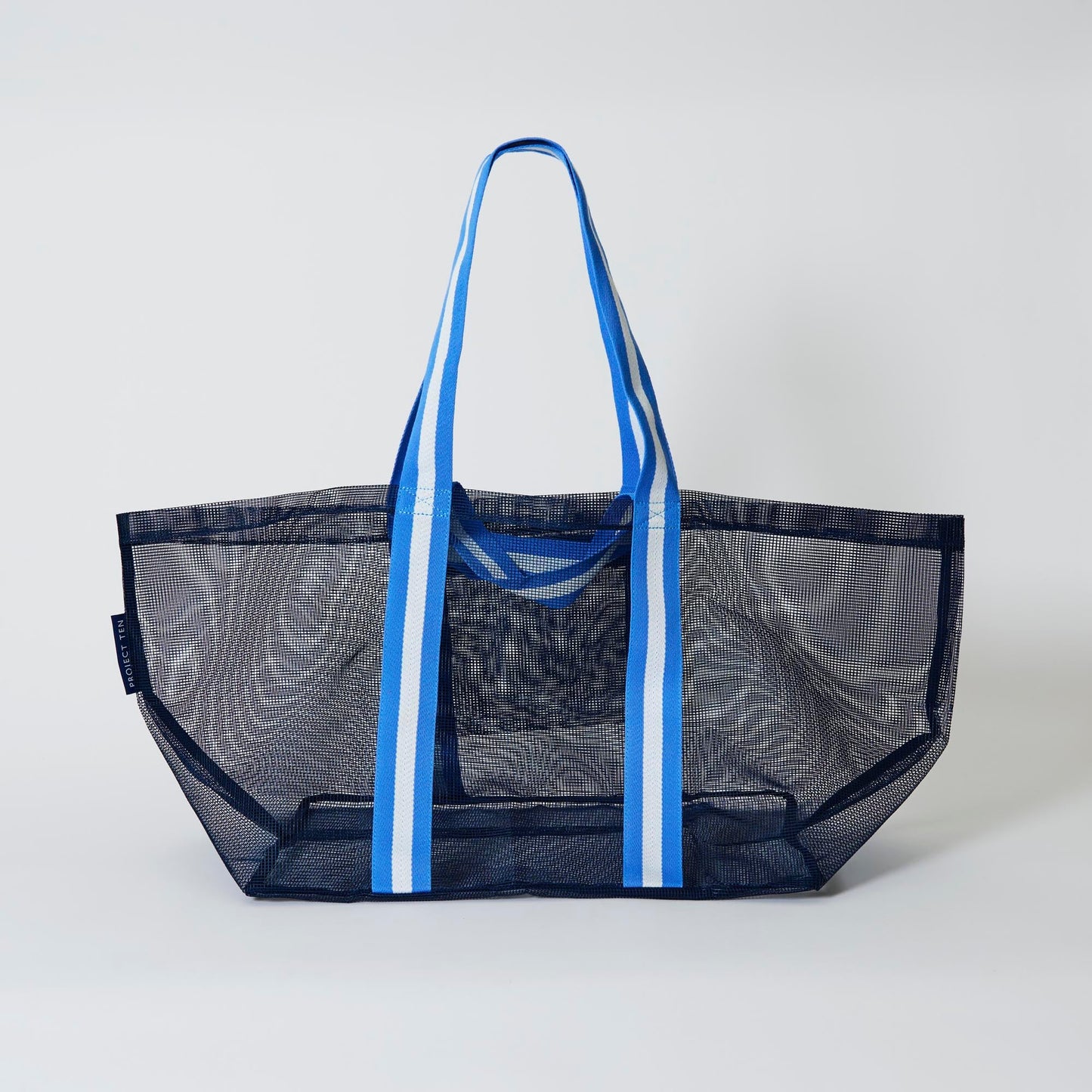Mesh Oversized Navy Tote