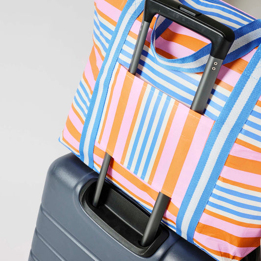 Zip Medium Tote – Capri Stripe