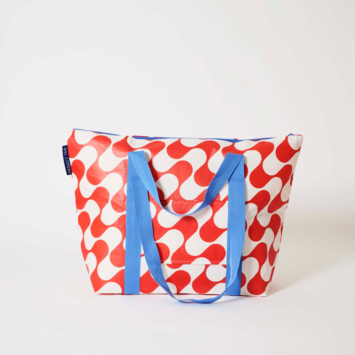 Zip Medium Tote – Red Ripple