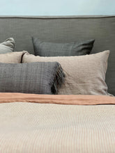 Load image into Gallery viewer, Sandstone Stripe Linen Pillowcase Set