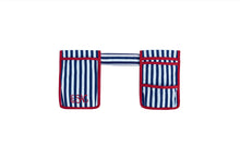 Load image into Gallery viewer, Le Sac Gardening Tool Belt (Navy Stripe)