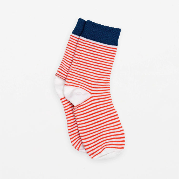 Red & White Stripe Socks