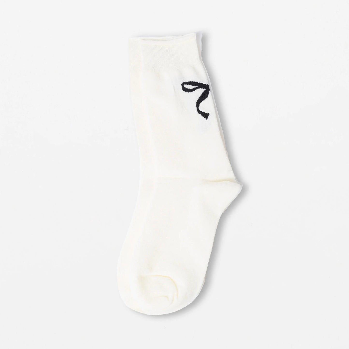 White Bow Socks