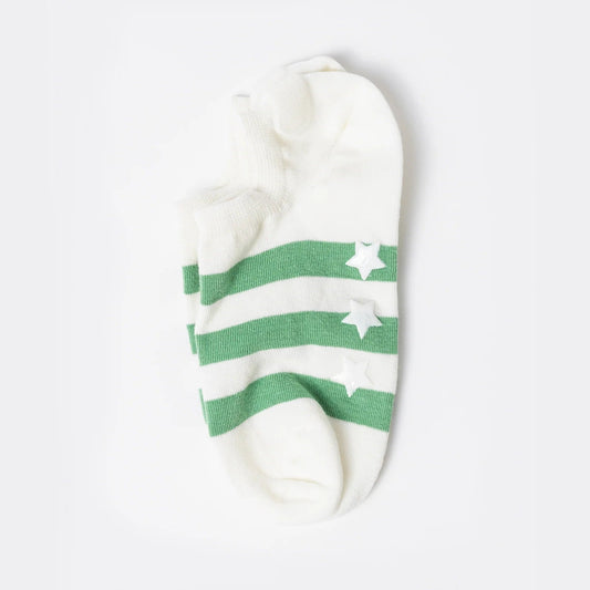 Green Stars & Stripes Socks