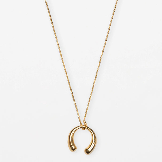Gold Horse Shoe Necklace