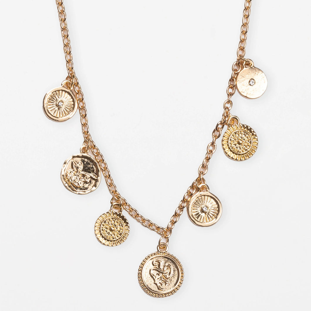 Gold Medallions Necklace