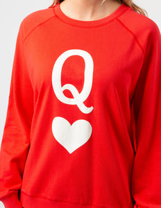 Flame with Queen of Hearts Classic Sweater