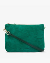 Load image into Gallery viewer, Samantha Crossbody Emerald Suede