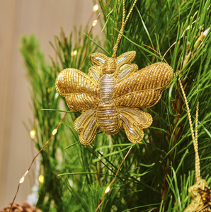 Golden Bee Christmas Decoration